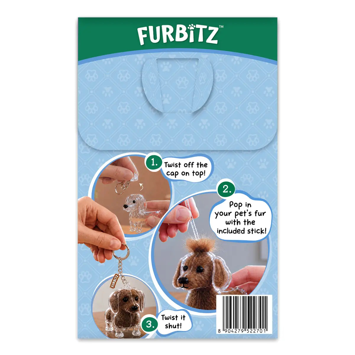 Furbitz - Dachshund Fur Keepsake Keychain
