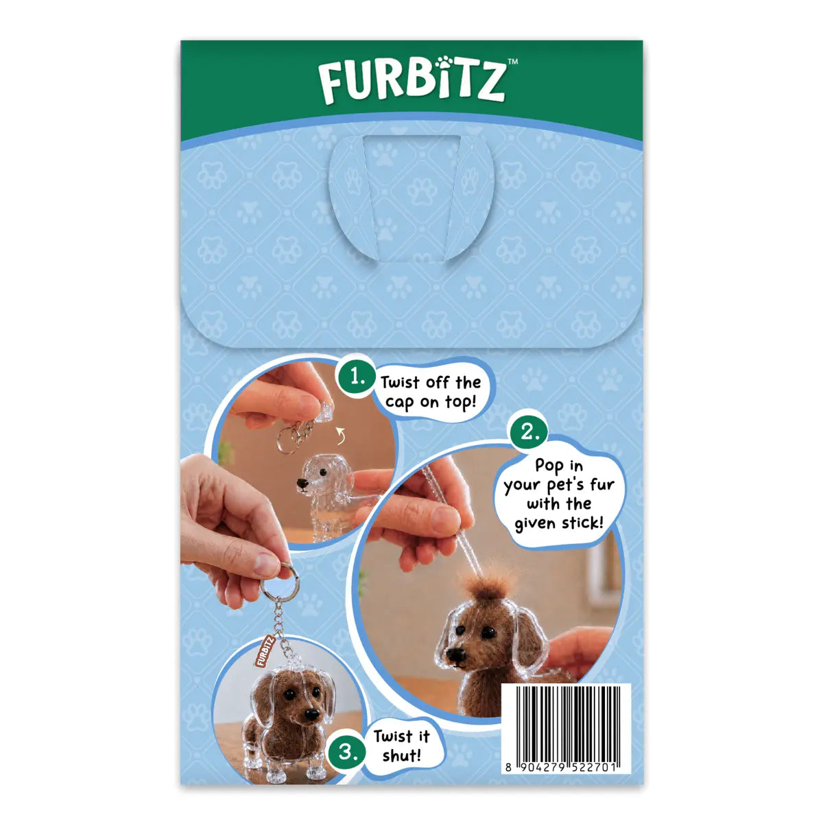 Furbitz - Dachshund Fur Keepsake Keychain