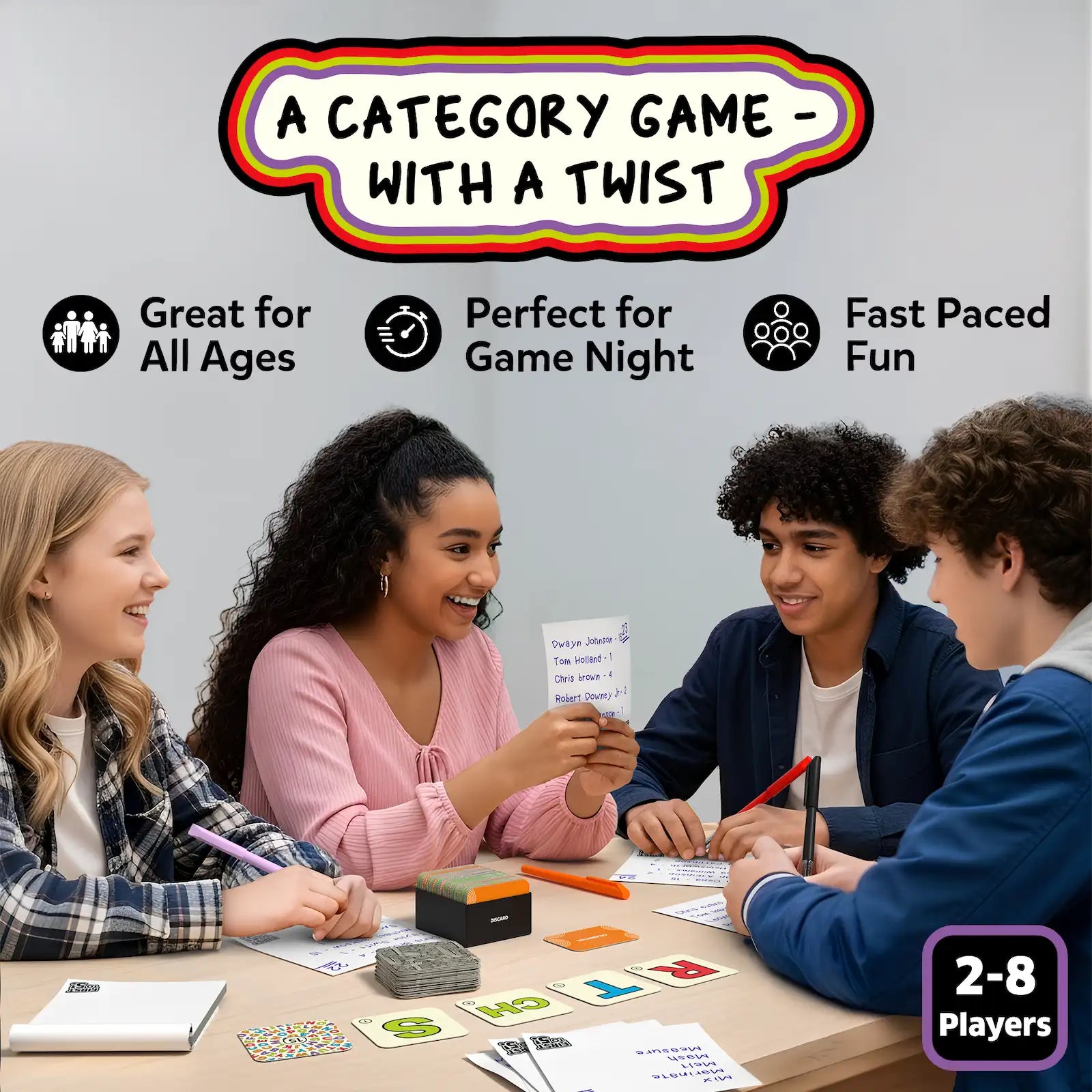 First to 5! - Lightning-Fast Category Challenge Game