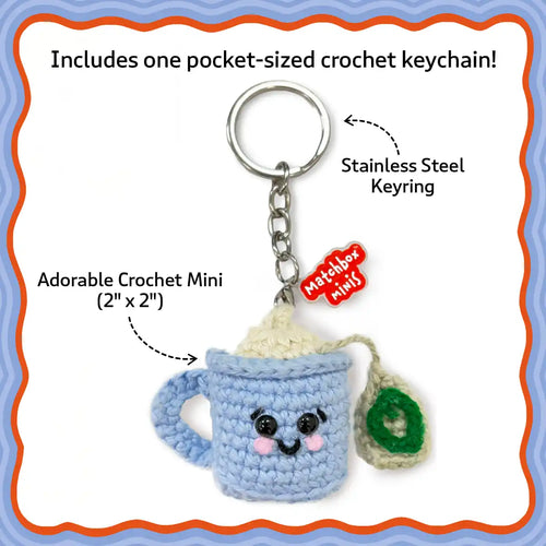 Matchbox Minis – Teacup Crochet Keychain