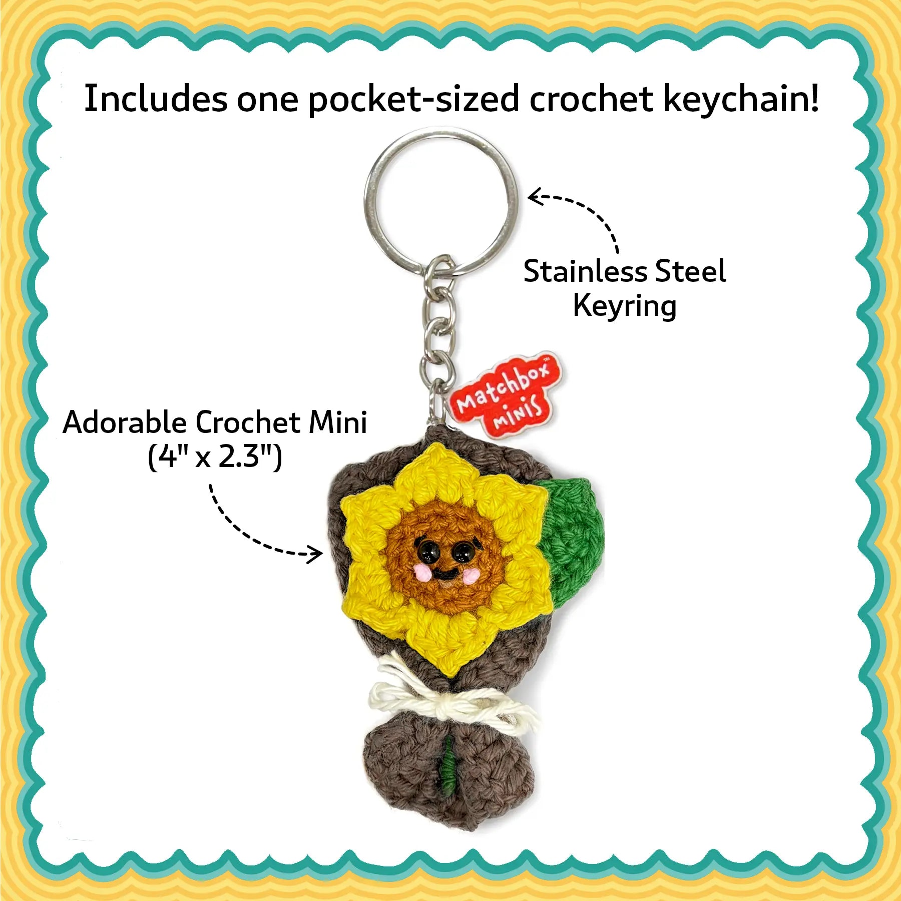 Matchbox Minis – Sunflower Keychain