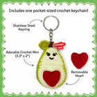 Matchbox Minis - Avocado Crochet Keychain