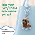 Furbitz - Dachshund Fur Keepsake Keychain