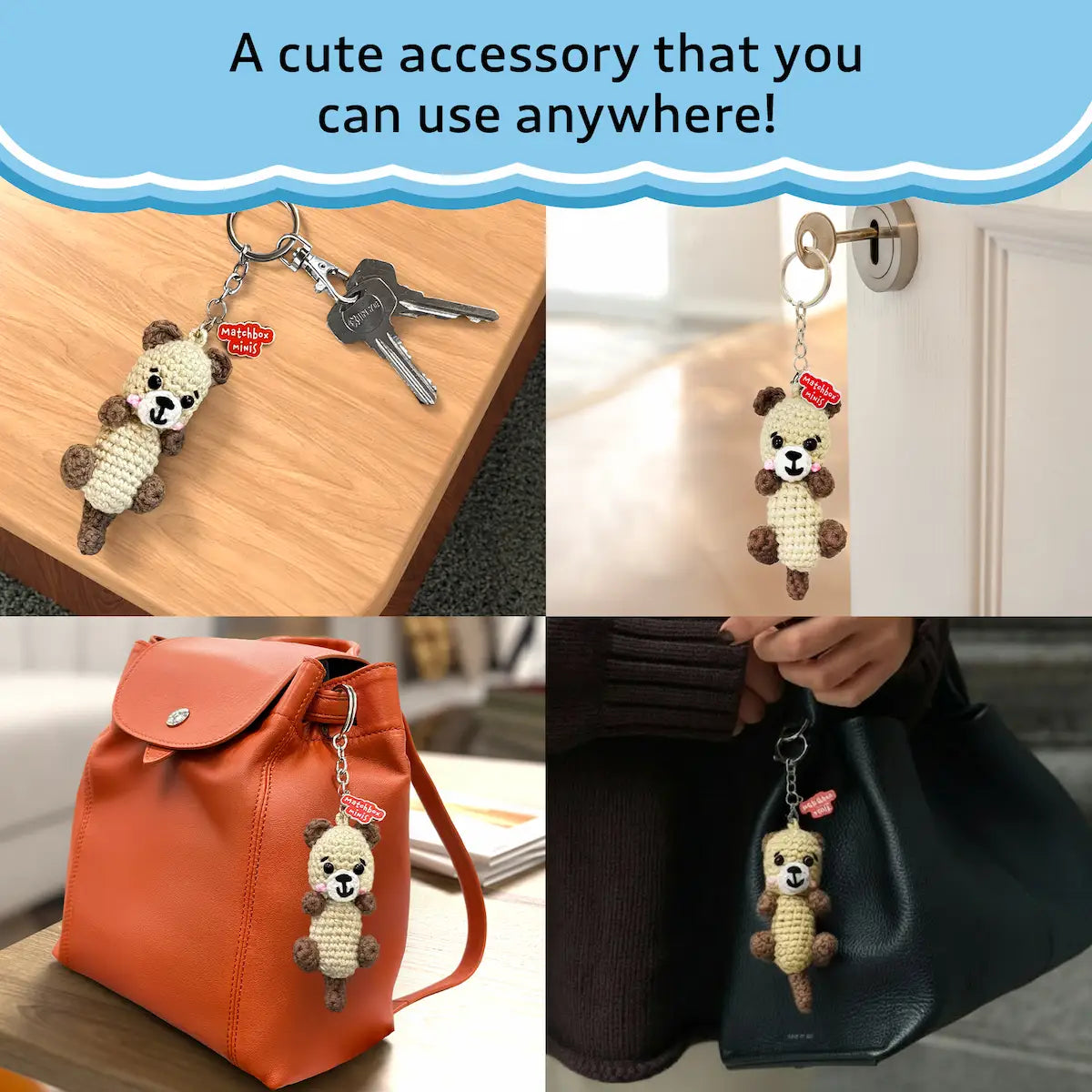 Matchbox Minis - Otter Crochet Keychain