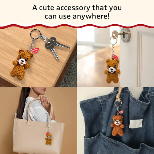 Matchbox Minis - Bear Crochet Keychain