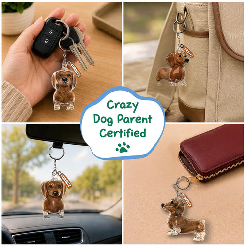 Furbitz - Dachshund Fur Keepsake Keychain