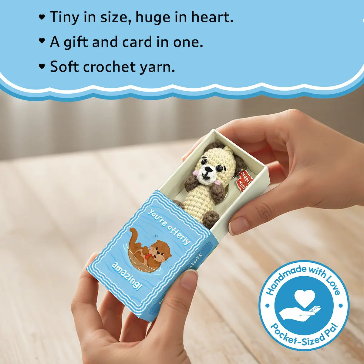 Matchbox Minis - Otter Crochet Keychain