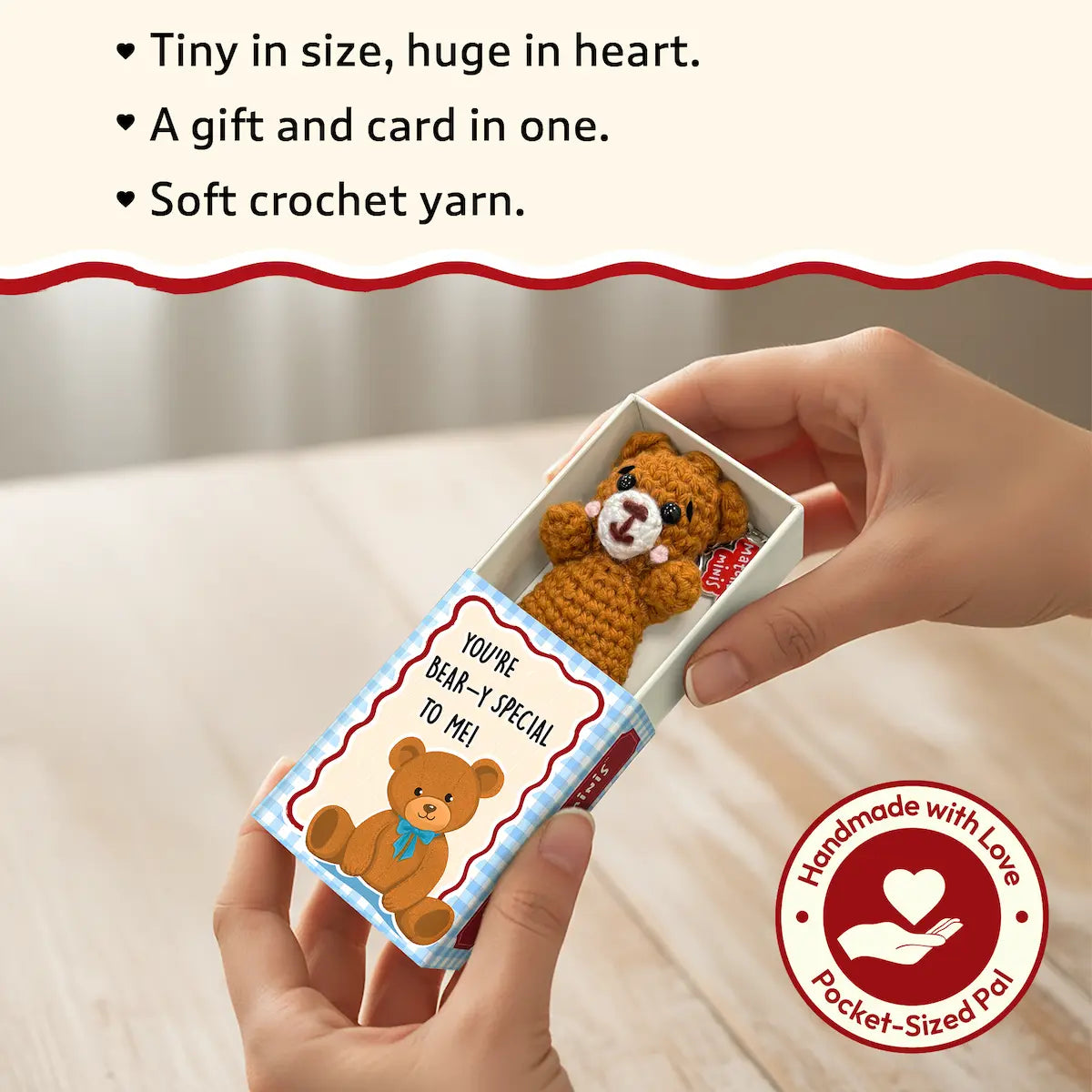 Matchbox Minis - Bear Crochet Keychain