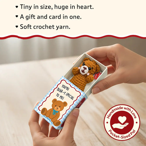 Matchbox Minis - Bear Crochet Keychain