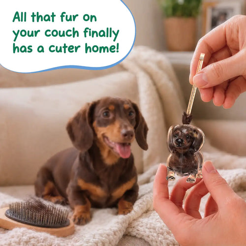 Furbitz - Dachshund Fur Keepsake Keychain