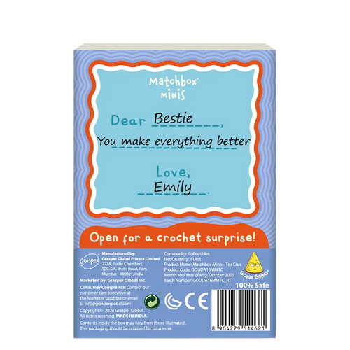 Matchbox Minis – Teacup Crochet Keychain