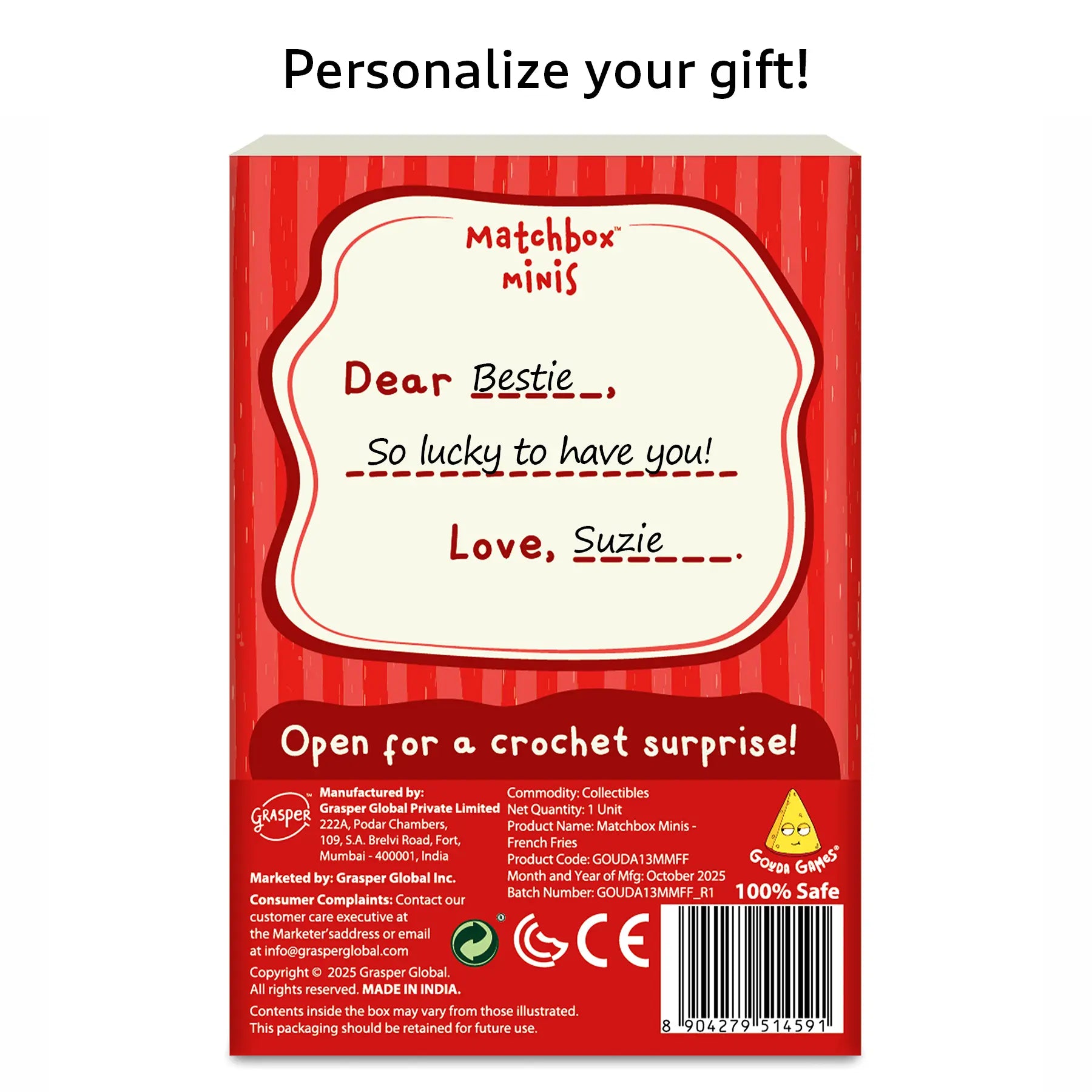 Matchbox Minis - French Fries Keychain