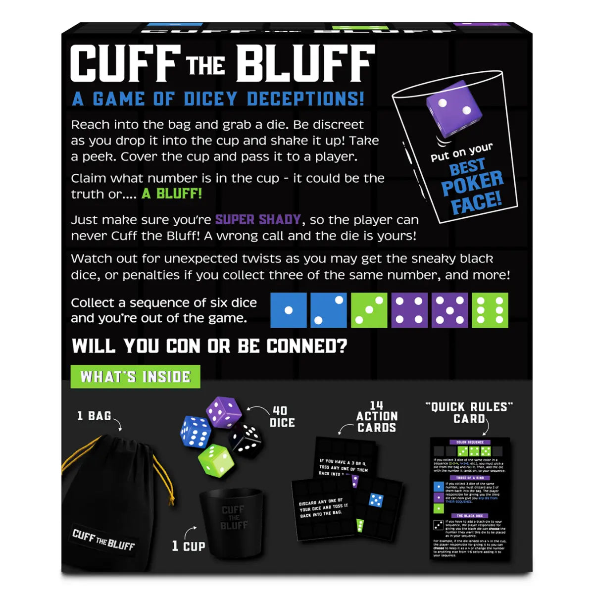 Cuff the Bluff - The Ultimate Deception & Dice Game