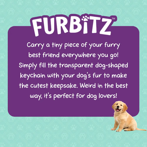 Furbitz  - Golden Retriever & Labrador Fur Keepsake Keychain